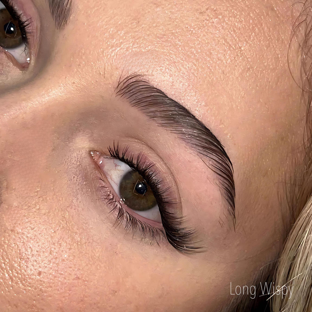 Pre Glued Cluster Lashes Long Wispy